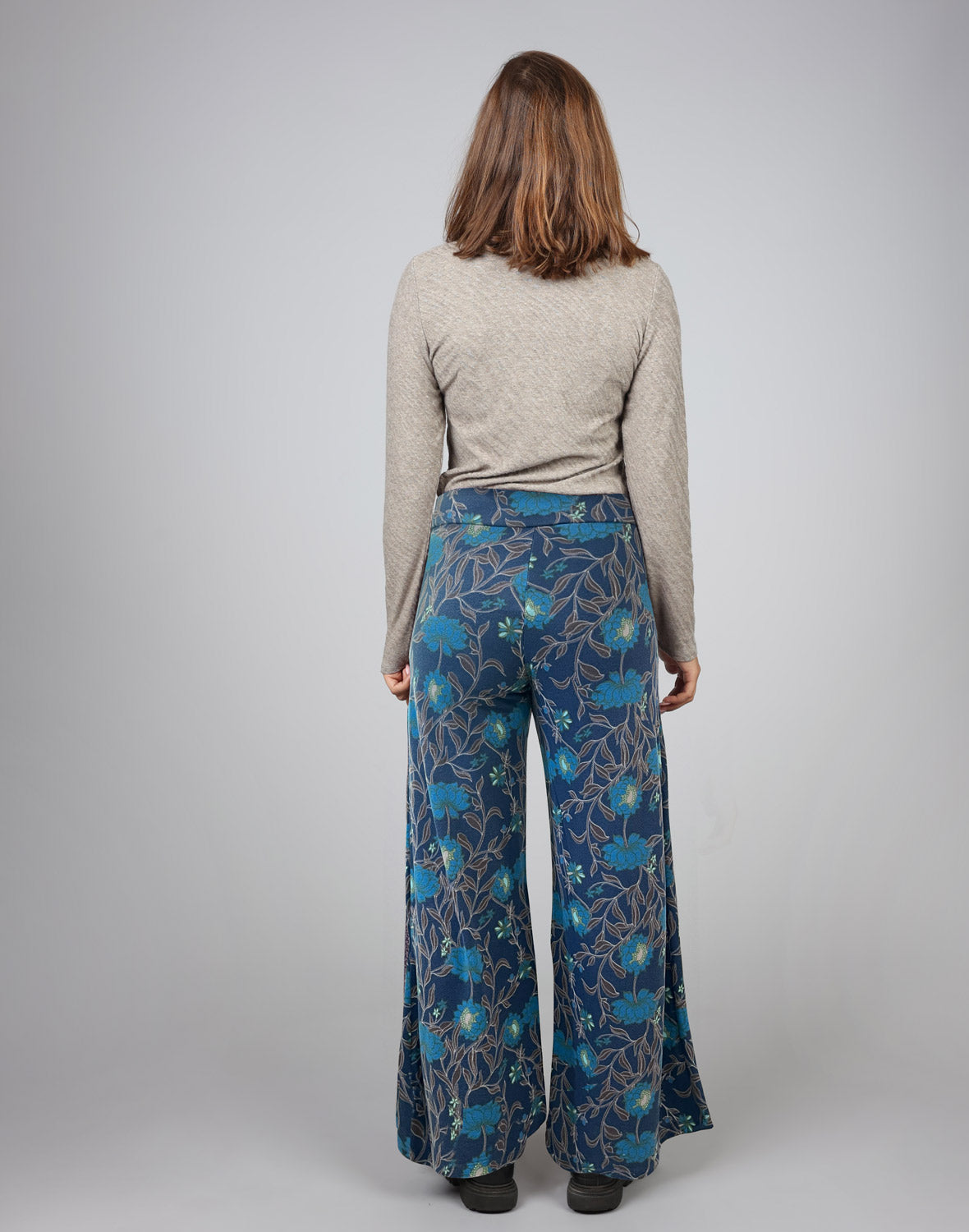 Printed flannel pants