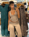 Tie-Up Top - Mocha