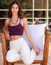 Expanding Lycra Pants Long - Cream